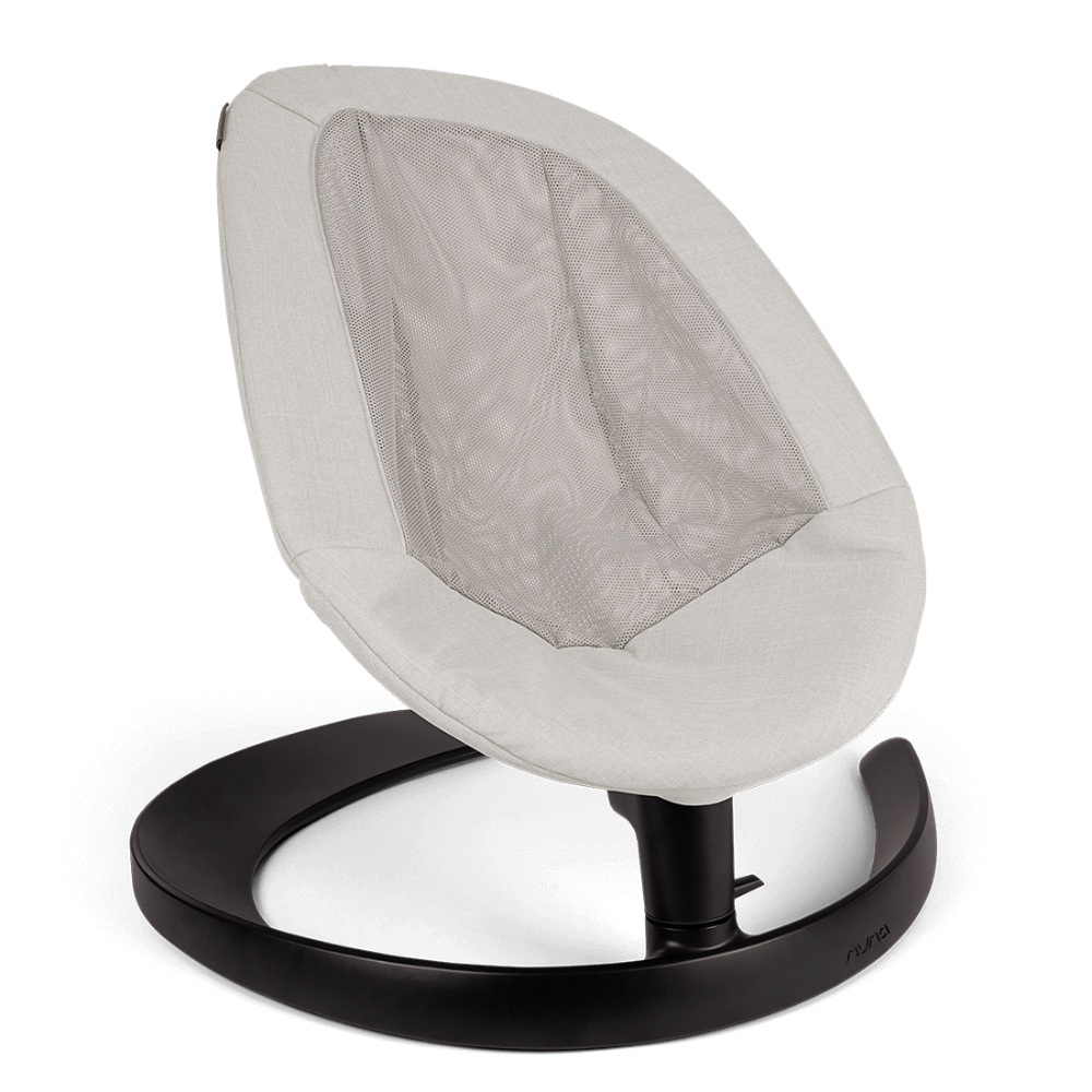 Nuna Leaf Grow Baby Bouncer|Sleek Design|Rock Solid Base with Motion Lock|3 Ergonomic Recline Positions|New Born to 60 kg - Driftwood