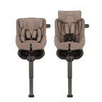 Nuna PRUU Aire Infant Car Seat|Convertible (Forward & Rear Facing)|360 Degrees Rotation with Base|Retractabe Sun Canopy|Moisture Absorbing Airy Mesh|5 Positions Recline In Both Mode|For 0 to 4Y|Upto 19 Kg - Cedar
