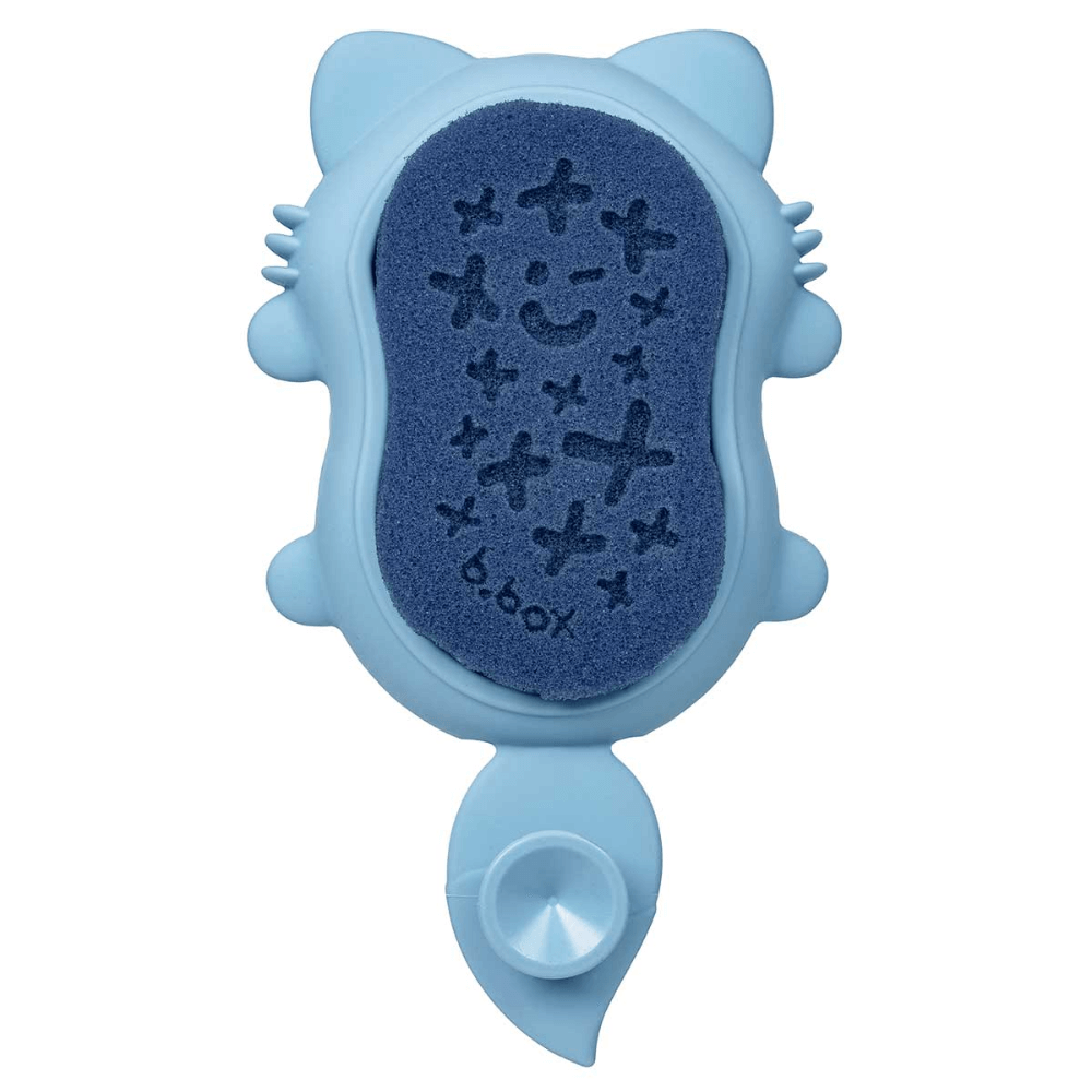 B.Box Soft Silicone Bath Brush for New Born Baby - Soft Bristles for Easy Cradle Cap Care