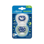Dr. Brown's Advantage Stage 1 Glow in the Dark Pacifier (Pack of 2)