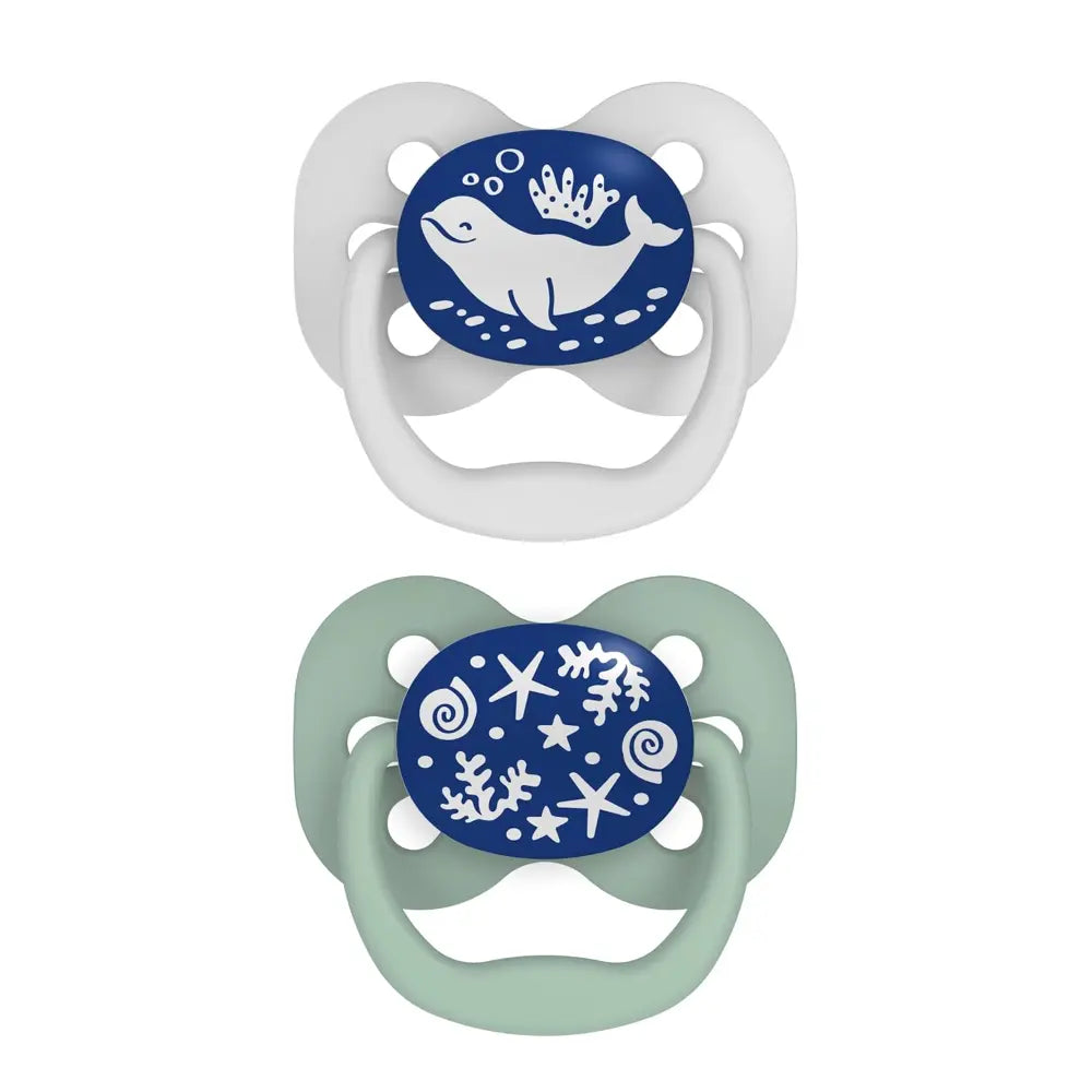 Dr. Brown's Advantage Stage 1 Glow in the Dark Pacifier (Pack of 2)