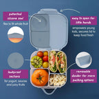 B.Box Leakproof Bento Style Mini Lunchbox for Kids- A Handy Option for Kids 1L Capacity