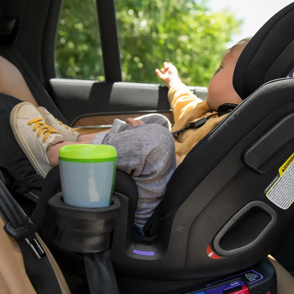 Nuna Exec-Baby Car Seat-Convertible (Front & Rear Facing)-Aeroflex Side Impact Protection System-For 0M+ (Upto 55Kg) - Caviar