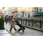 Nuna Trvl LX Cabin Friendly Stroller|Lightweight-Compact|One Hand Fold|Extendable Canopy|Big Rear Wheel|All Wheel Suspension|0 to 4Y (Upto 22Kg) - Caviar
