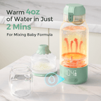 Momcozy Superfast Portable Breast Milk & Water Warmer – Fast Heating, Rechargeable & Travel-Friendly - Green