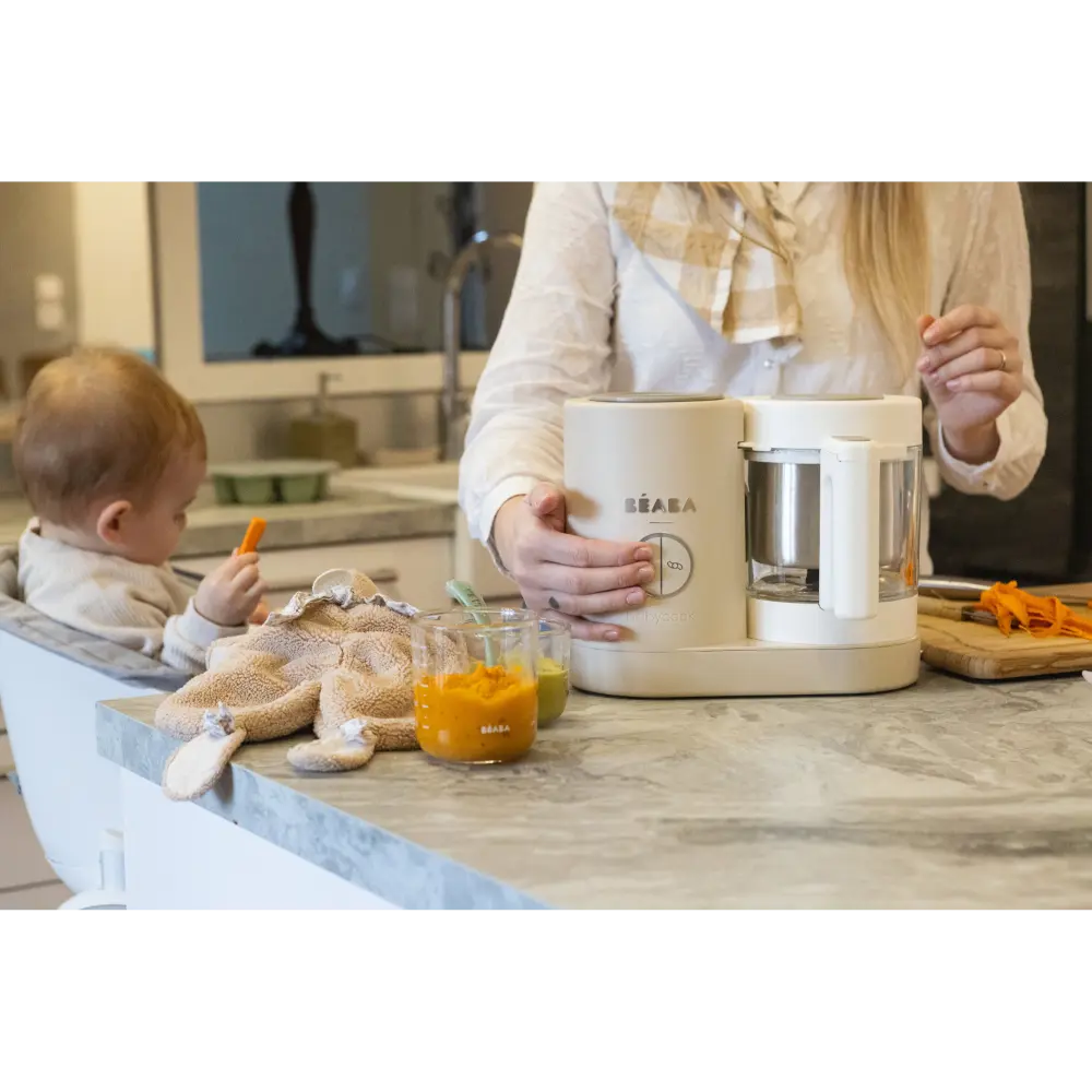 Beaba Babycook Neo-6 In 1 Baby Food Processor, Blender, Steamer, Cooker & Sterilizer, Portable Baby Food Cooker, Puree Maker and Warmer