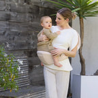 Ergobaby Ergonomic Lift Hip Baby Carrier, 3 Carry Position, Hip Seat with 2 Storage Pockets, Comfortable, Wide Well-Padded Waist Belt and Lumbar Back Support, 7-20 kgs, 6 Months+, Natural Beige