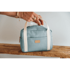 Beaba Mini Paris Baby Diaper Bag – Multifunctional Travel Baby Bag with 5L Capacity, Multi-Pocket Organizer with Stroller Clips, 100% Cotton, Ideal for Moms & Dads