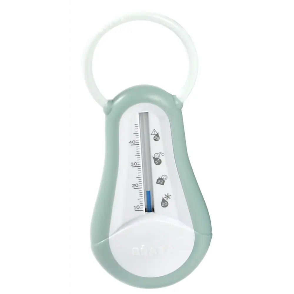Beaba 9 Baby Toiletry & Grooming Essentials, Includes Thermometer, Hairbrush, Nail Clippers, Nasal Aspirator, Gum Massaging Toothbrush, Teether Baby Scissors, Bath Thermometer, Nail File, and Multi-Compartment Travel Pouch