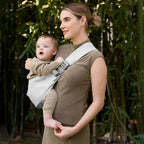 Ergobaby Upsie Sling Baby Carrier, Soft & Ergonomic Carrier with Cushioned Adjustable Shoulder Strap, Bucket Seat, Front Pocket, 100% Breathable Cotton, Perfect for Travel & Everyday Use, 6M - 4Years