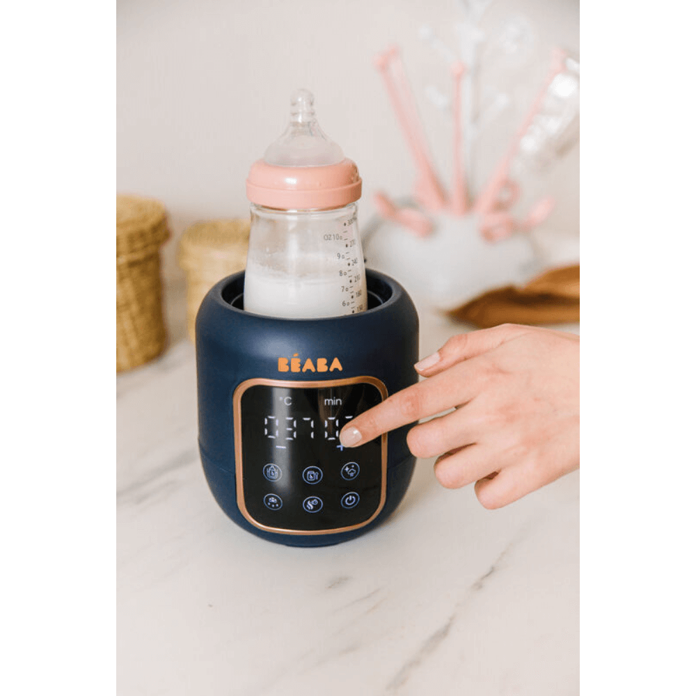 Beaba Multi Milk 5-in-1 Baby Bottle Warmer, Gentle Breast Milk Heating, Fast Steam Mode, Defrost & Baby Food Warmer with LED Display, Touch Screen & Adjustable Timer, Portable, 0m+