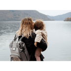 Beaba Wellington Diaper Bag – Stylish Backpack for Moms & Dads – Large Capacity Baby Bag with Changing Mat, Insulated Bottle Holder, Multiple Pockets, Durable, Water-Resistant – Travel & Everyday Use