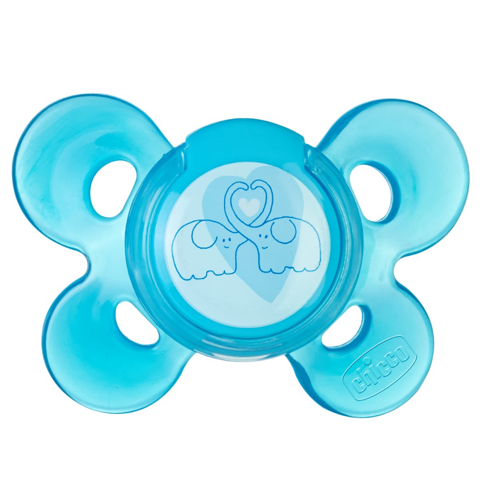 Chicco Soother Physio Comfort Blue Sil 6 - 12 months 1Pc