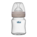 Chicco Well-Being Glass Feeding Bottle (120ml, Slow Flow) - Neutral