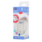 Chicco Well-Being Glass Feeding Bottle (240ml, Medium Flow) - Pink