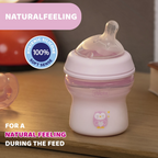 Chicco Natural Feeling Feeding Bottle 0M+ 150ml - Pink
