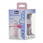 Chicco Natural Feeling Feeding Bottle 0M+ 150ml - Pink