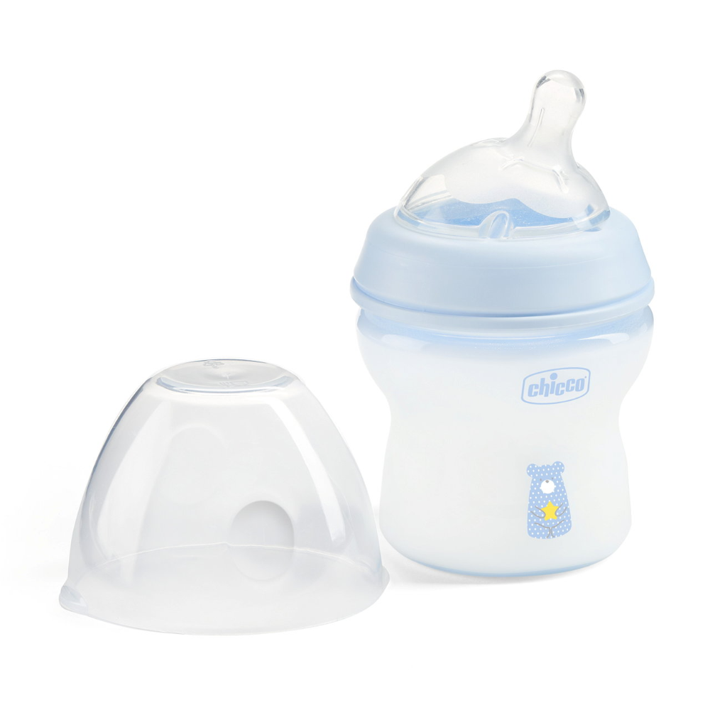 Chicco Natural Feeling Feeding Bottle 0M+ 150ml - Blue