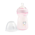 Chicco Natural Feeling Feeding Bottle 6M+ 330ml - Pink