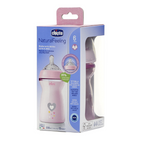 Chicco Natural Feeling Feeding Bottle 6M+ 330ml - Pink
