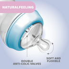 Chicco Natural Feeling Feeding Bottle 6M+ 330ml - Blue