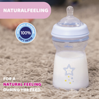 Chicco Natural Feeling Feeding Bottle 6M+ 330ml - Blue