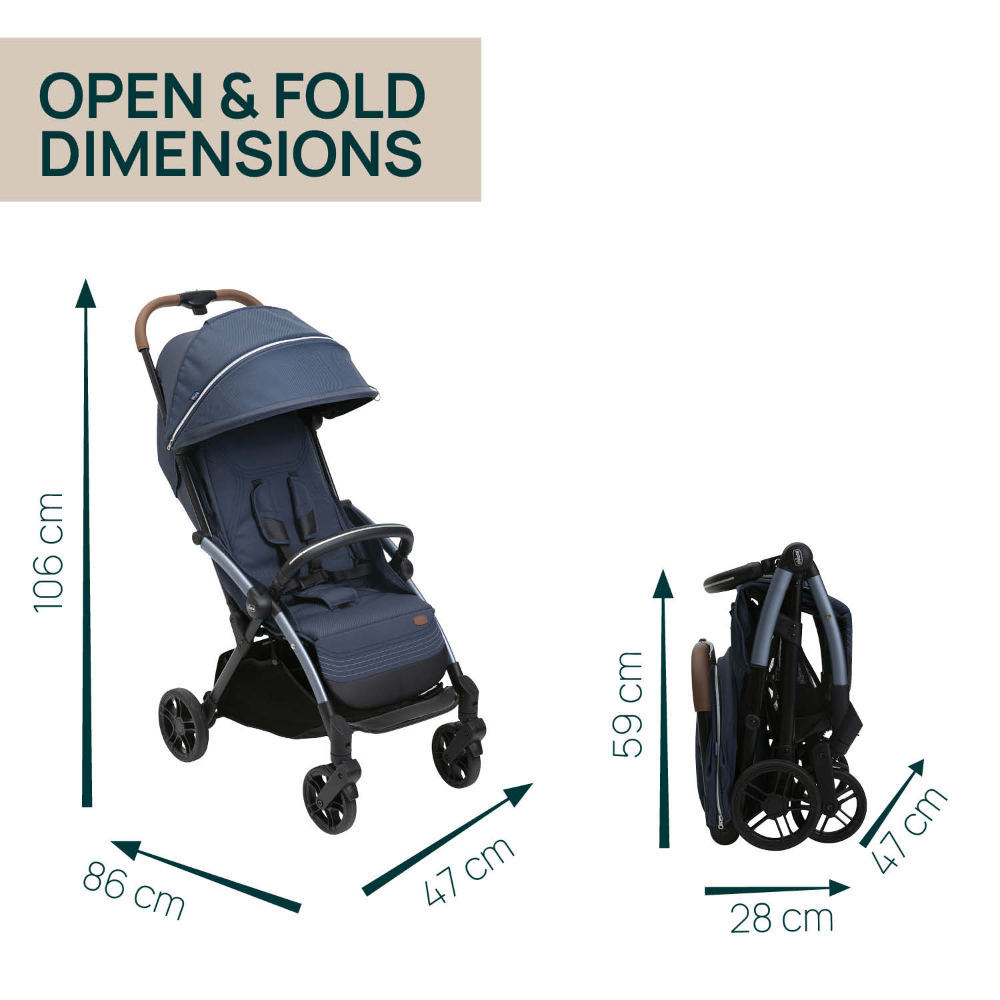 Chicco Goody Xplus Stroller - Radiant Blue