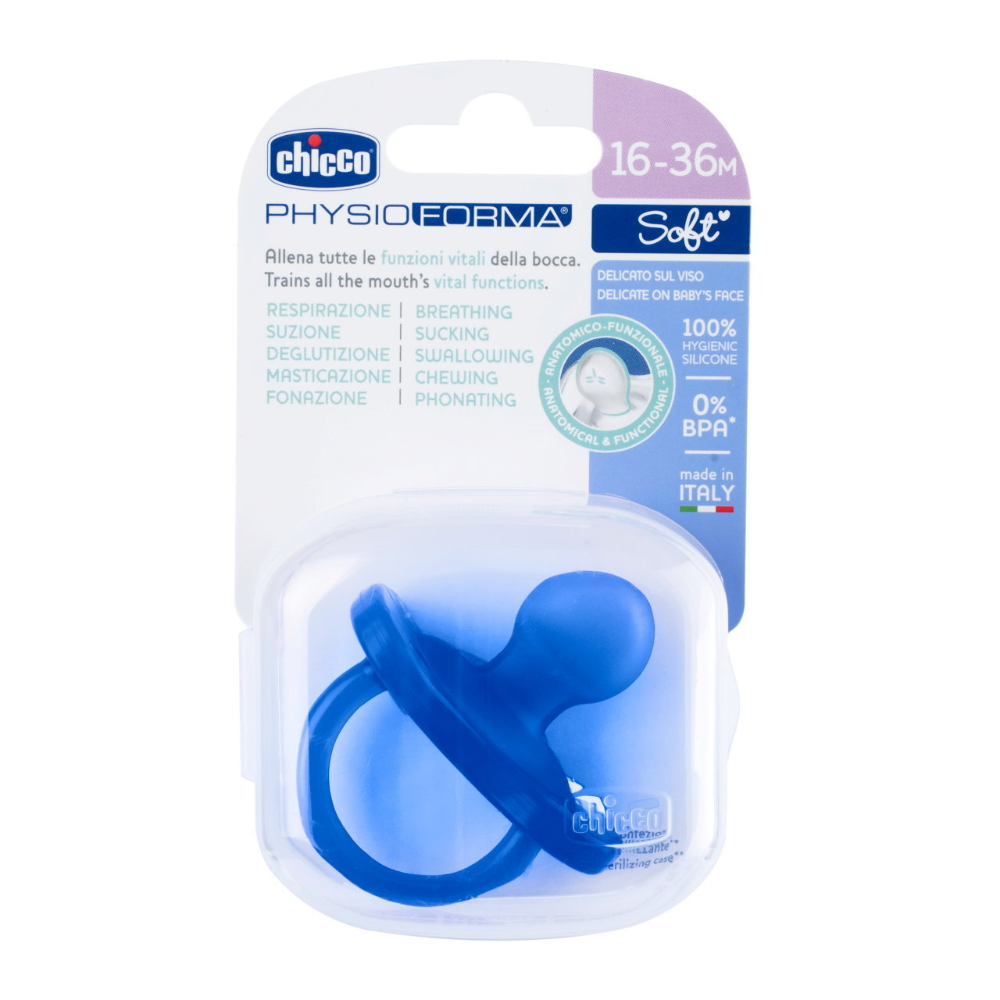 Chicco Soother Physio Soft Blue (16-36 Months) 1 Pc