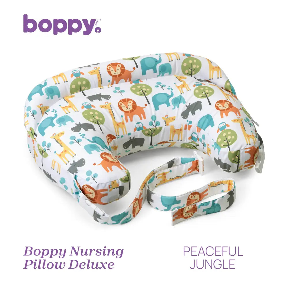 Chicco Boppy Nursing Pillow Deluxe Peaceful Jungle