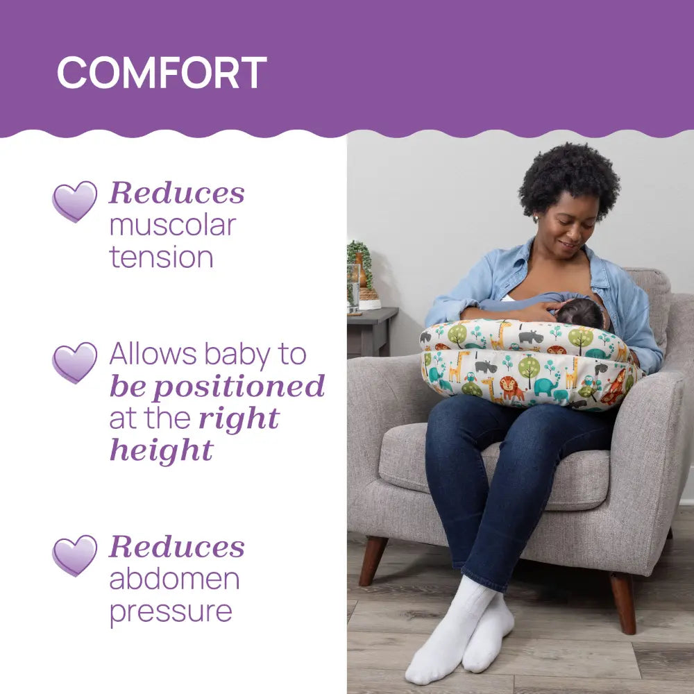 Chicco Boppy Nursing Pillow Deluxe Peaceful Jungle