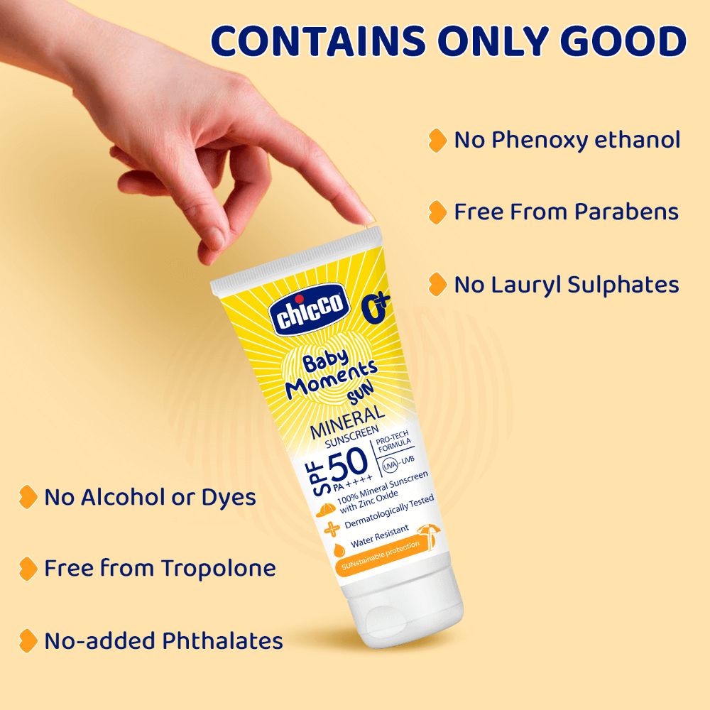 Chicco Baby Moments Mineral Sun Cream SPF 50 75G