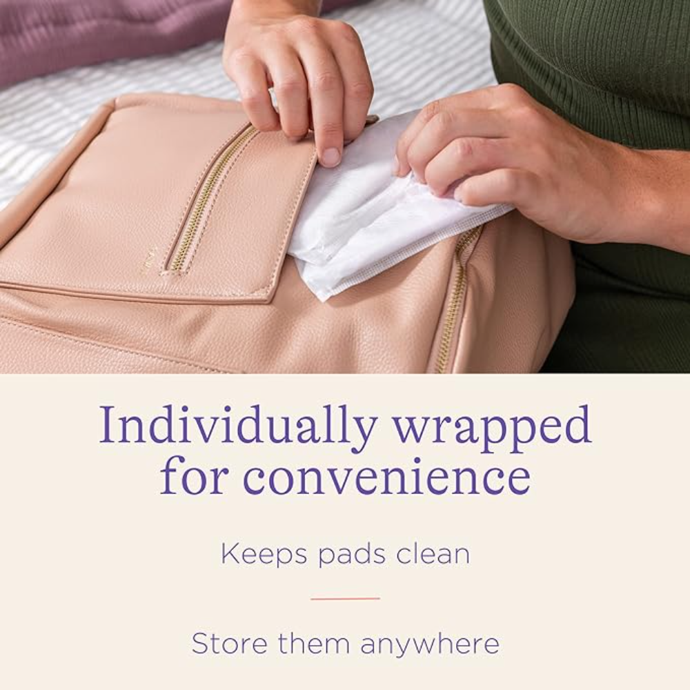 Lansinoh Disposable Nursing Breast Pads - Prevent Leakage, Soft & Skin Friendly, Maximum Absorbency, Individually Wrapped for Convenience