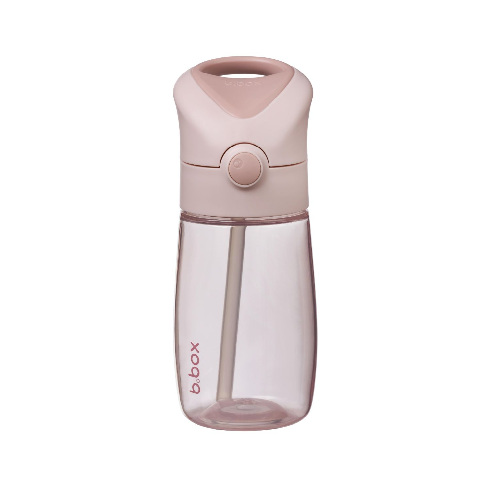 B.Box Straw Drink Bottle Junior 380mL- Leakproof & Easy Carry Bottle for Toddlers & Preschoolers - Free-Flowing