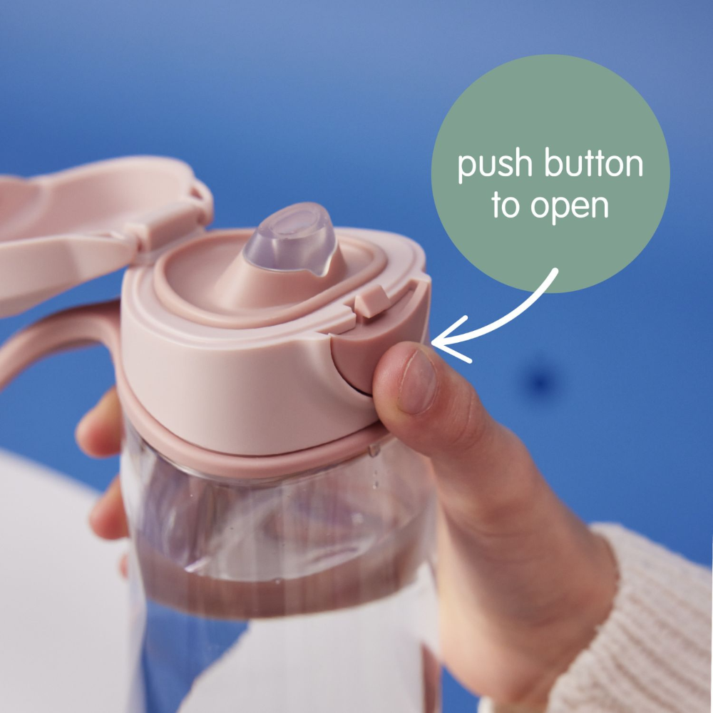 B.Box Flip Top Lid Spout Drink Bottle for kids - Leak Proof & Easy to Carry 450ml