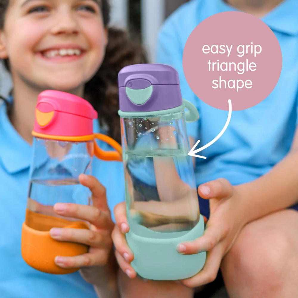 B.Box Flip Top Lid Spout Drink Bottle for kids - Leak Proof & Easy to Carry 450ml