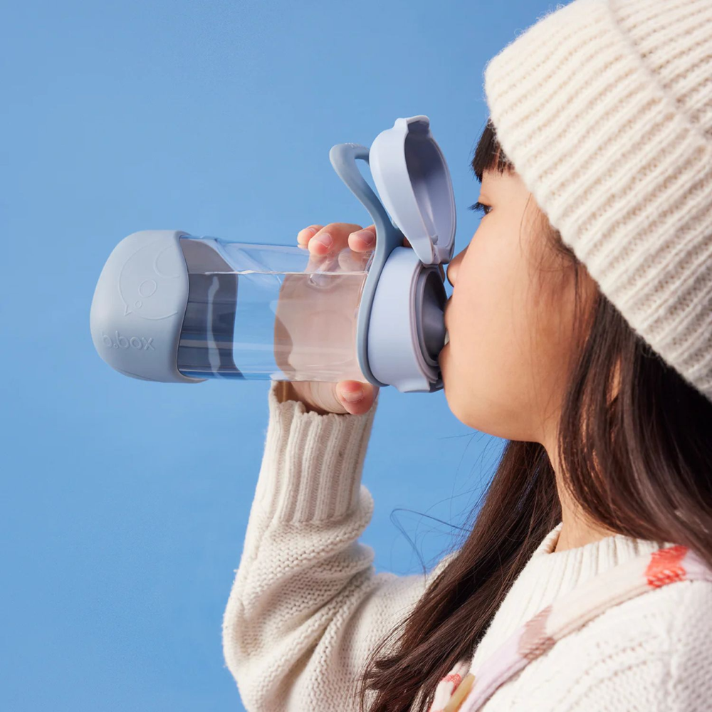 B.Box Flip Top Lid Spout Drink Bottle for kids - Leak Proof & Easy to Carry 450ml