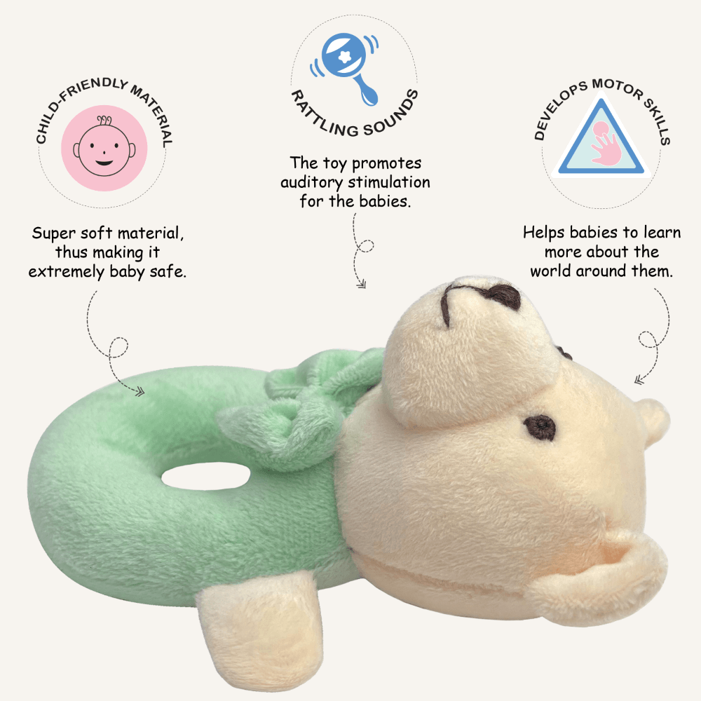 Abracadabra Ring Rattle - Bear
