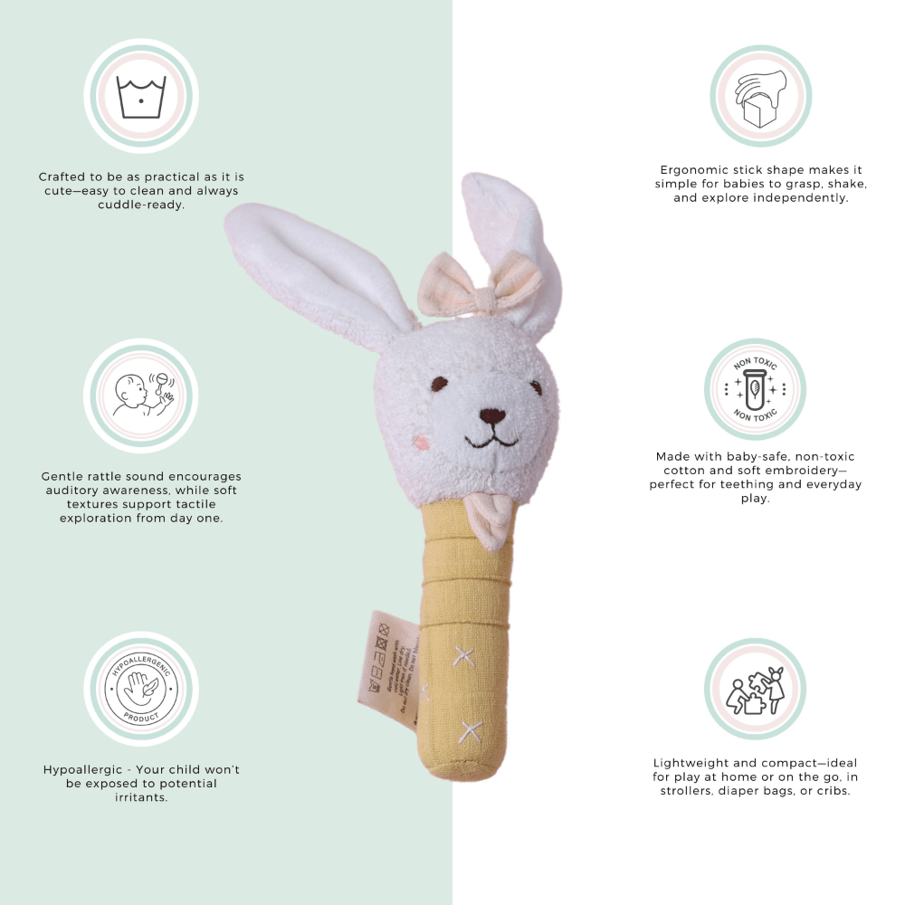 Abracadabra Hand Rattle - Bunny