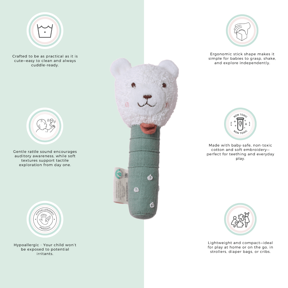 Abracadabra Hand Rattle - Bear