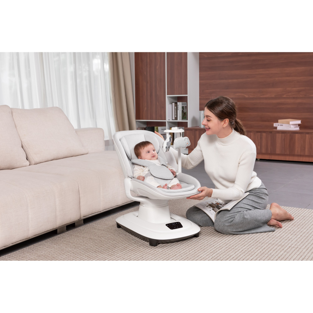 Mastela Deluxe Multi-Motion Baby Cradle Birth+ to 36M