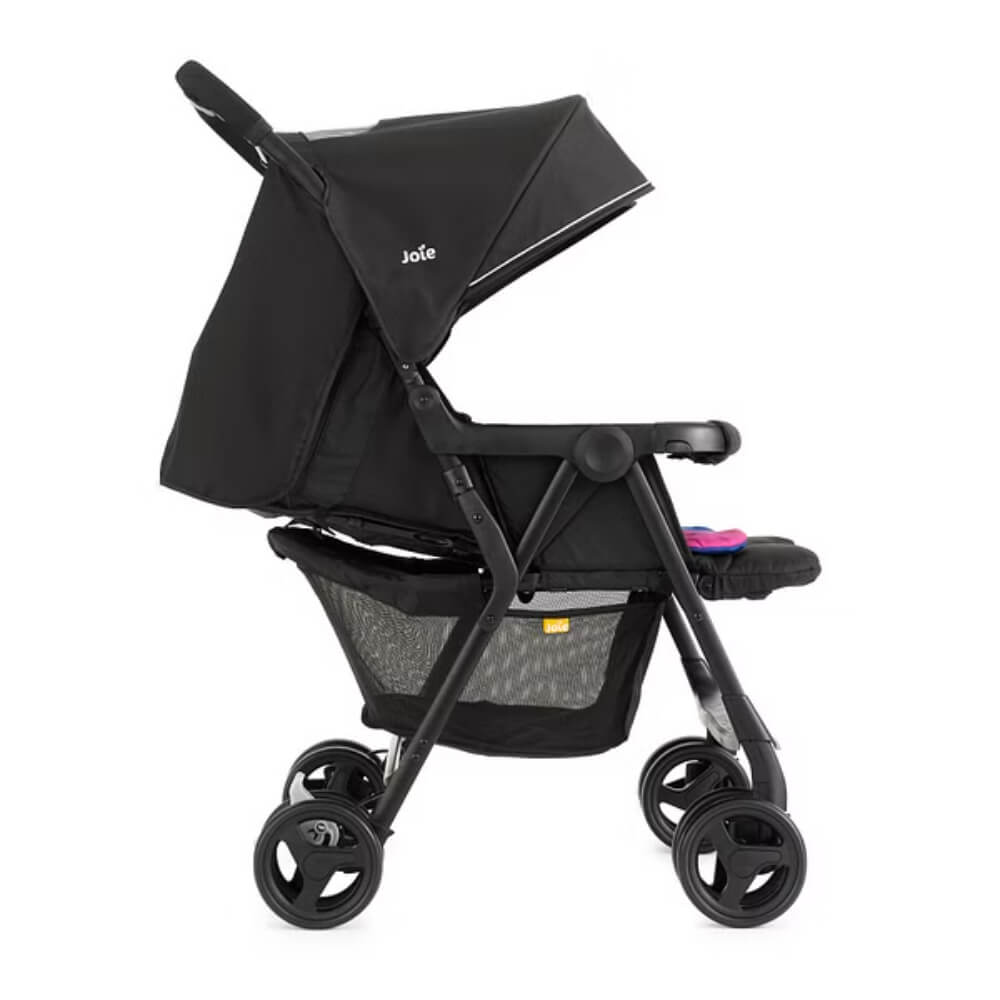 Joie Aire Twin Stroller with Rain Cover - Rosy & Sea