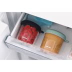 Beaba Glass Storage Container - Ideal Airtight Container for Storing Baby Snacks and Meals with Graduation Measuring Scale, Heat, Freeze, Sterilization, and Microwave Safe, 250ML, Set of 6