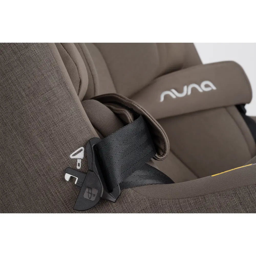 Nuna Pruu Baby Car Seat-Convertible Car Seat-360° Rotation-5 Position Reclining Seat-Integrated Rebound Bar to Minimize Rotation During Impact-2 Years Warranty-For 0 to 4Y (Upto 19Kg) - Chestnut