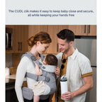 Nuna Cudl Clik Baby Carrier-4 Carry Positions-Innovative Leg Openings-For 0 to 3Y (Upto 16Kg) - Caviar