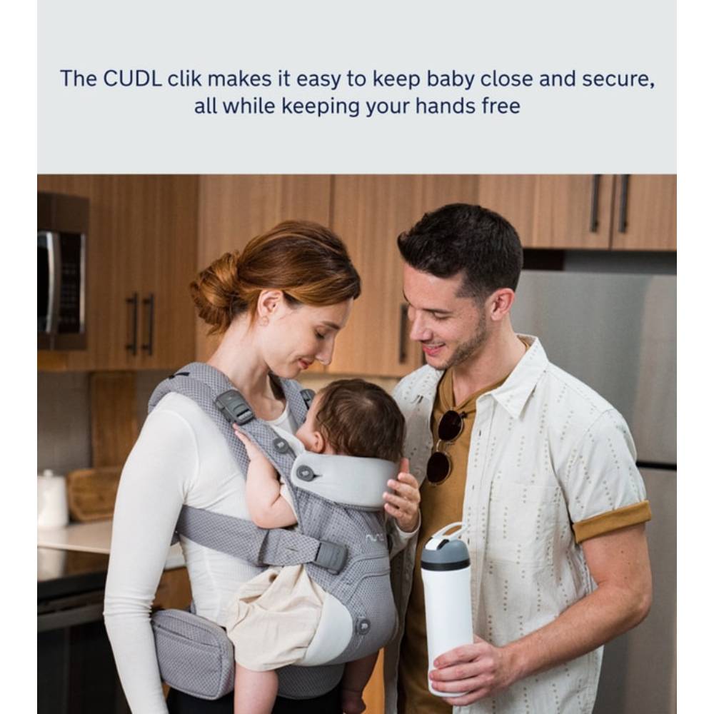 Nuna Cudl Clik Baby Carrier-4 Carry Positions-Innovative Leg Openings-For 0 to 3Y (Upto 16Kg) - Caviar