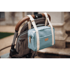 Beaba Mini Paris Baby Diaper Bag – Multifunctional Travel Baby Bag with 5L Capacity, Multi-Pocket Organizer with Stroller Clips, 100% Cotton, Ideal for Moms & Dads