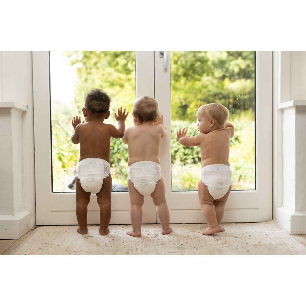 Bambo Nature Premium Baby Pants Diapers for Babies, XL Size (11-17 Kgs), Super Absorbent, Breathable, Extra Soft, Dermatologically Tested, Hypoallergenic Infant Nappies With Wetness Indicator