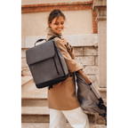 Beaba Oslo Baby Diaper Bag – Multifunctional Travel Baby Backpack with Large Capacity, Multi-Pocket Organizer with Changing Pad, Insulated Bottle Pouch & Stroller Clips – Ideal for Moms & Dads On the Go