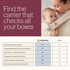 Ergobaby Omni Deluxe Baby Carrier, Lightweight Breathable Soft Mesh Fabric, Enhanced Back Lumbar Support, Adjustable Waistbelt & Cross Straps, Privacy Hood, 4 Carry Positions, 6 Storage Pockets, 3-20Kgs, 0 - 4 Years