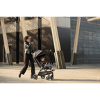 Nuna Trvl LX Cabin Friendly Stroller|Lightweight-Compact|One Hand Fold|Extendable Canopy|Big Rear Wheel|All Wheel Suspension|0 to 4Y (Upto 22Kg) - Caviar